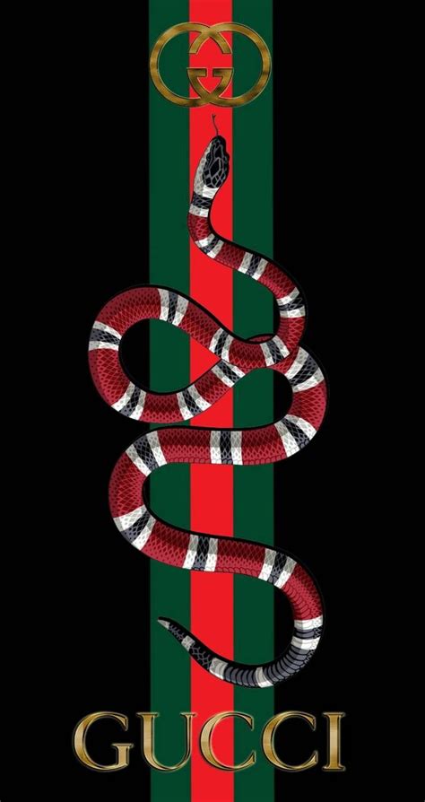 logo red green and gucci snake|Gucci snake emblem.